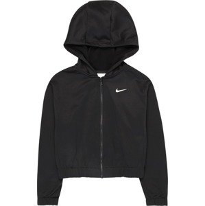 NIKE Sportovní mikina šedá / černá / bílá