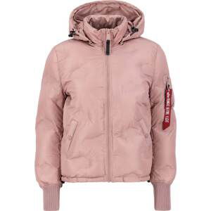 ALPHA INDUSTRIES Zimní bunda starorůžová