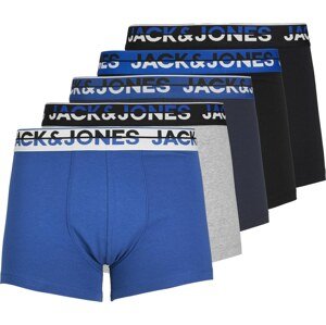 JACK & JONES Boxerky 'Koda' noční modrá / královská modrá / šedý melír / černá