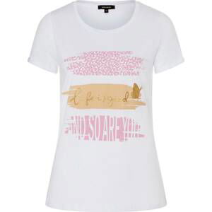 MORE & MORE Tričko béžová / zlatá / pink / bílá