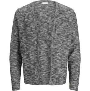 JACK & JONES Kardigan šedá / bílá