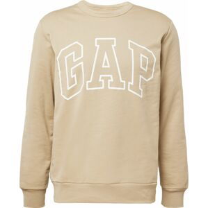 GAP Mikina khaki / bílá