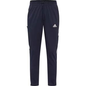 ADIDAS SPORTSWEAR Sportovní kalhoty černá / bílá