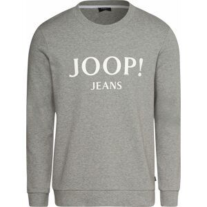 JOOP! Jeans Mikina 'Alfred' světle šedá / bílá