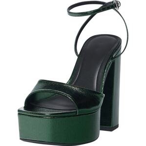 Pull&Bear Páskové sandály zelená