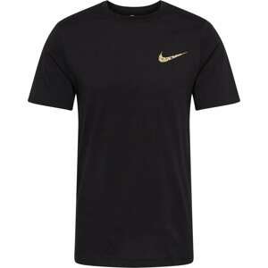 Nike Sportswear Tričko karamelová / kouřově šedá / černá / offwhite