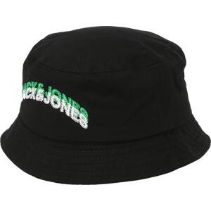 Jack & Jones Junior Klobouk 'OHIO' trávově zelená / černá / bílá