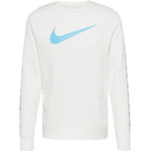 Nike Sportswear Mikina světlemodrá / černá / bílá