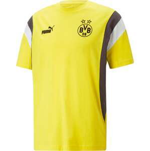 PUMA Funkční tričko žlutá / černá / offwhite
