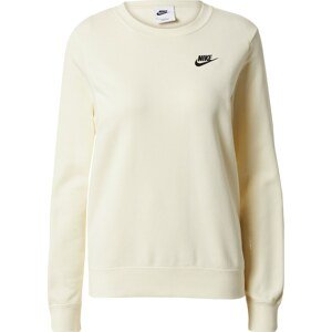 Nike Sportswear Mikina béžová / černá