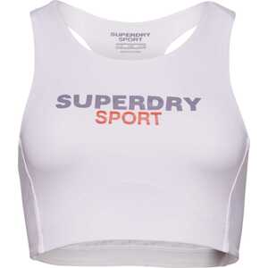 Superdry Sportovní podprsenka tmavě šedá / červená / bílá