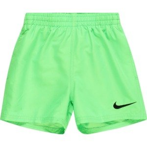 Nike Swim Plavecké šortky světle zelená / černá