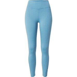 NIKE Sportovní kalhoty azurová modrá / bílá