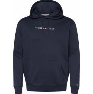 Tommy Jeans Plus Mikina námořnická modř / červená / bílá