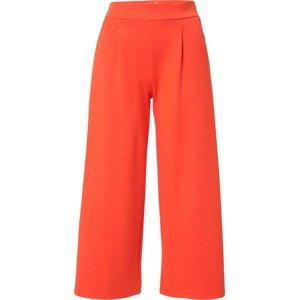 ICHI Kalhoty se sklady v pase 'KATE' oranžově červená