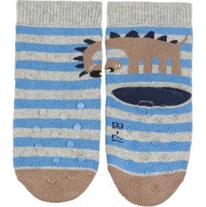 STERNTALER Ponožky námořnická modř / kouřově modrá / hnědá / šedý melír