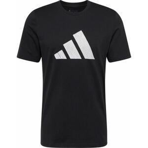 ADIDAS PERFORMANCE Funkční tričko černá / bílá