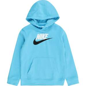 Nike Sportswear Mikina světlemodrá / černá / bílá