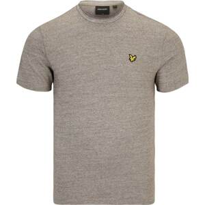 Lyle & Scott Tričko 'End On End' žlutá / khaki / černá