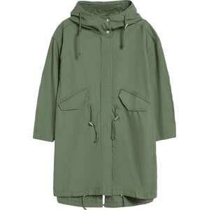 Bershka Přechodová parka khaki