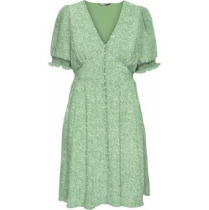 ONLY Šaty 'Amanda' světle zelená / bílá