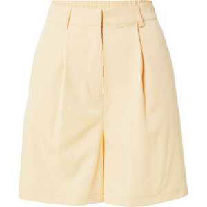 Guido Maria Kretschmer Collection Kalhoty se sklady v pase 'Diana' světle žlutá
