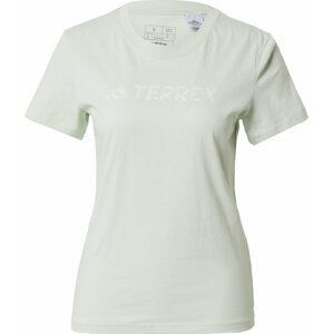 ADIDAS TERREX Funkční tričko pastelově zelená / bílá
