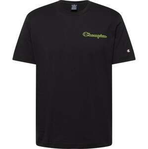 Champion Authentic Athletic Apparel Tričko světle zelená / černá