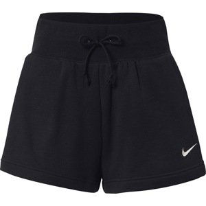 Nike Sportswear Kalhoty černá / bílá