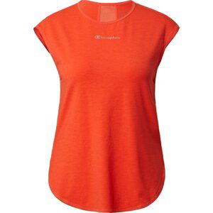 Champion Authentic Athletic Apparel Funkční tričko stříbrně šedá / oranžově červená
