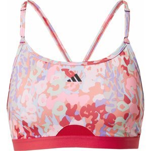 ADIDAS PERFORMANCE Sportovní podprsenka pastelově zelená / šeříková / růžová / červená