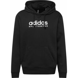 ADIDAS SPORTSWEAR Sportovní mikina černá / bílá