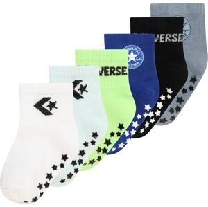 CONVERSE Ponožky modrá / šedá / černá / bílá