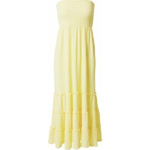 LTB Letní šaty pastelově žlutá