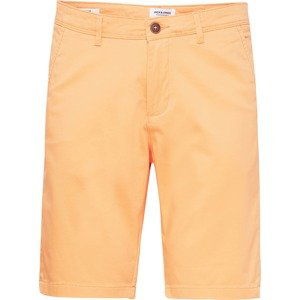 JACK & JONES Chino kalhoty oranžová