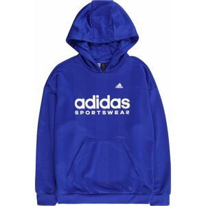 ADIDAS SPORTSWEAR Sportovní mikina tmavě modrá / bílá