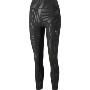 PUMA Sportovní kalhoty ' NOVA Shine High waist' tmavě šedá / černá