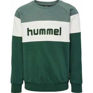 Hummel Mikina 'Claes' jedle / bílá