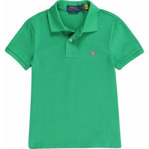 Polo Ralph Lauren Tričko trávově zelená / červená