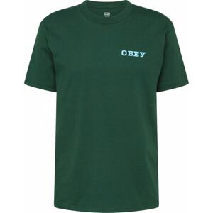 Obey Tričko tmavě zelená