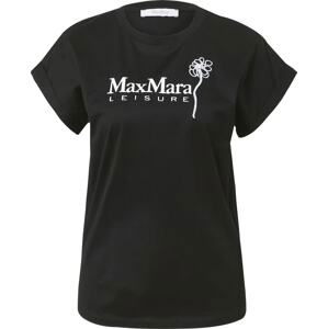 Max Mara Leisure Tričko 'BOLIVAR' černá / bílá