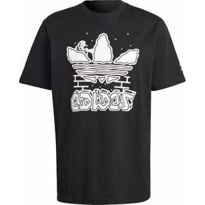 ADIDAS ORIGINALS Tričko černá / bílá