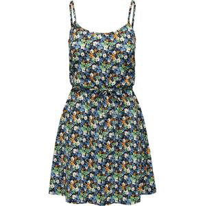 JDY Letní šaty 'Lotus' enciánová modrá / zelená / černá / bílá