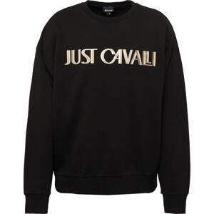 Just Cavalli Mikina 'SOHO' tělová / zlatá / černá