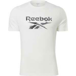 Reebok Sport Funkční tričko ' Identity Modern Camo' černá / bílá