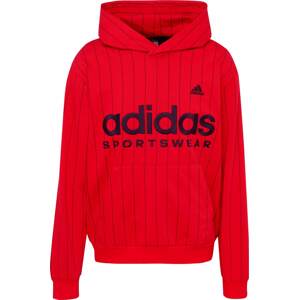 ADIDAS SPORTSWEAR Sportovní mikina červená / černá