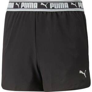 PUMA Sportovní kalhoty černá / bílá