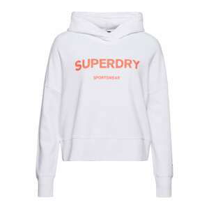 Superdry Mikina oranžová / bílá