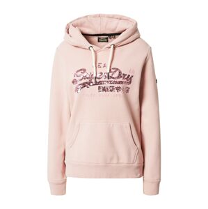 Superdry Mikina starorůžová / červenofialová