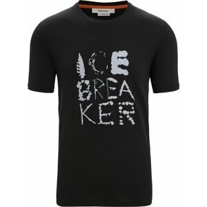 ICEBREAKER Funkční tričko černá / bílá